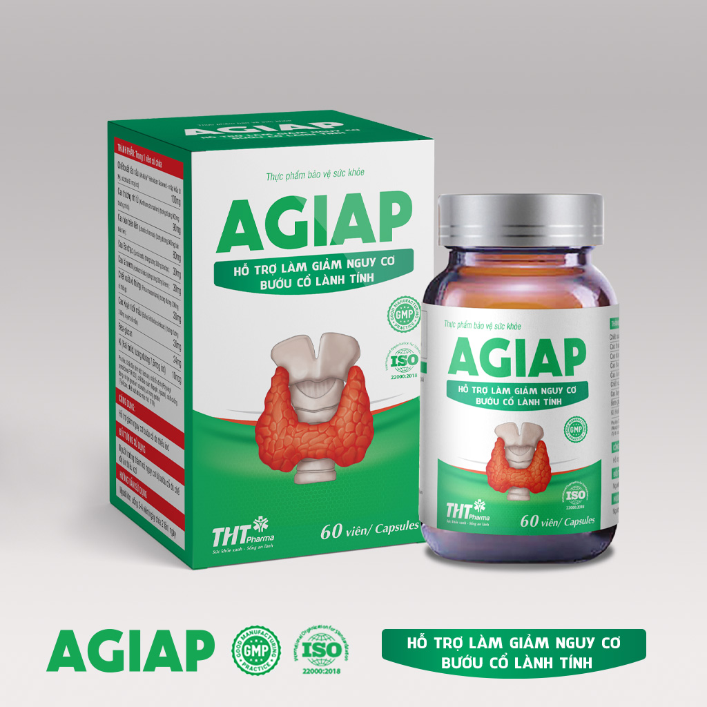 Viên uống AGIAP - Hỗ trợ giảm bướu cổ lành tính